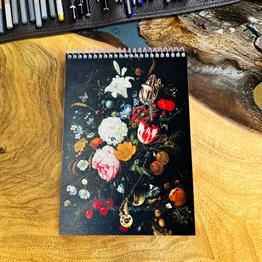 Çiçek Art Tasarımlı A5 Sketch Book - Eskiz Defteri