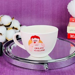 Çikilata Yemeliyim White Printed Cup
