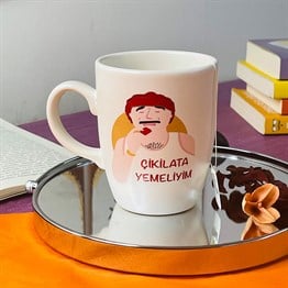 Çikilata Yemeliyim White Printed Mug