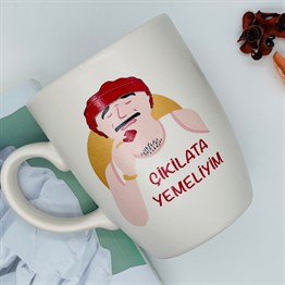 Çikilata Yemeliyim White Printed Mug