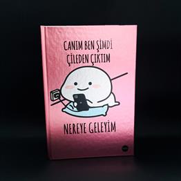Çileden Çıktım Tasarımlı Metal Kapaklı Lastikli Defter