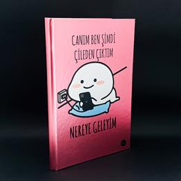 Çileden Çıktım Tasarımlı Metal Kapaklı Lastikli Defter