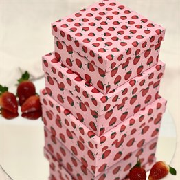 Strawberry Gift Box - 3 Pcs Set