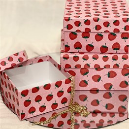 Strawberry Gift Box - 3 Pcs Set