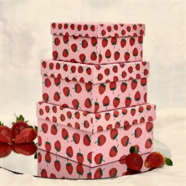 Strawberry Gift Box - 3 Pcs Set