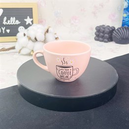 Coffe Break Pembe Çay Fincanı Toptan
