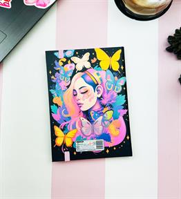 Çok Güzelsin Tasarımlı Lastikli Defter
