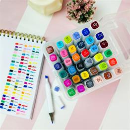 Colorful Çift Taraflı 36lı Marker Kalem Set