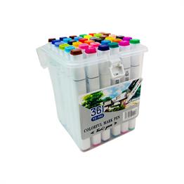 Colorful Çift Taraflı 36lı Marker Kalem Set