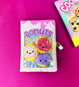 Cookies & Donut Peluş Kapak Defter