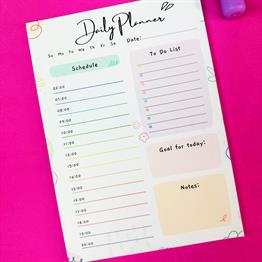 Daily Planner Klavye Önü Haftalık Planlayıcı