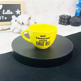 Deli Konuşuyor Susun Sarı Çay Fincanı Toptan