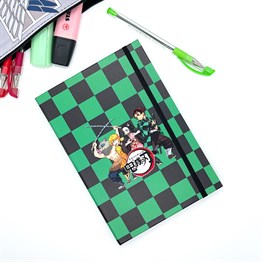 Demo Slayer Tasarımlı Lastikli Defter