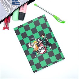 Demo Slayer Tasarımlı Lastikli Defter