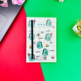 Dino Lovely Kawai Tasarımlı Lastikli Defter