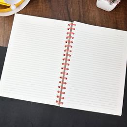 Dobarlan Bıragma Gendini Tasarımlı Çizgili Spiralli Defter 
