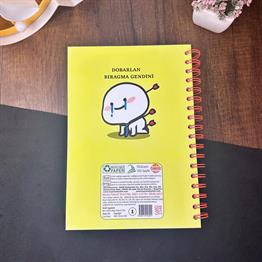 Dobarlan Bıragma Gendini Tasarımlı Çizgili Spiralli Defter 