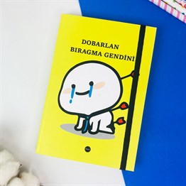 Dobarlan Bıragma Gendini Tasarımlı Lastikli Defter