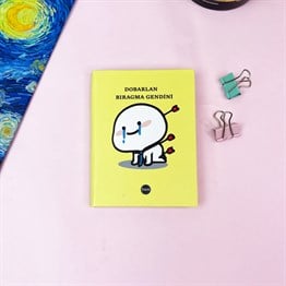Dobarlan Bıragma Gendini Tasarımlı Sert Kapaklı Lastikli Mini Defter