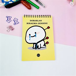 Dobarlan Bıragma Gendini Tasarımlı Spiralli Defter