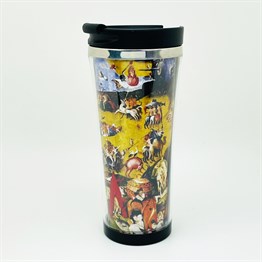 Dünyevi Zevkler Bahçesi Tasarımlı 400 Ml Kağıt Termos