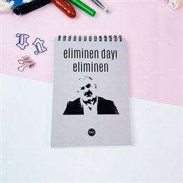 Eliminen Dayı Tasarımlı Spiralli Defter