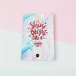 Elmas Motto Tasarımlı Terzi Dikişli Defter