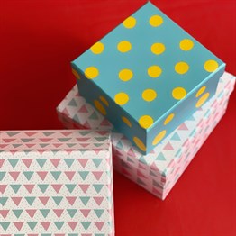 Ethnic 3 Pcs of Gift Boxes Set