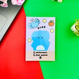 Fil Tasarımlı Lastikli Defter