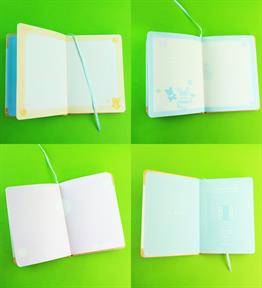 Fiyonk Aynalı 12 Yaprak Renkli İçi Desenli Defter x12