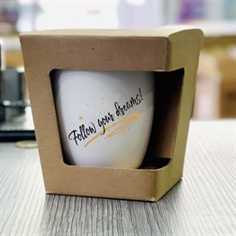 Follow Your Dreams White Printed Mug