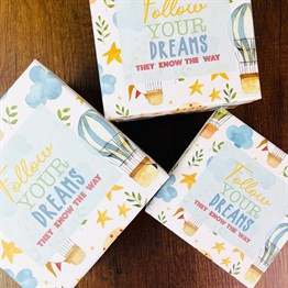 Follow Your Dreams Balloon Gift Box - 3 Pcs Set