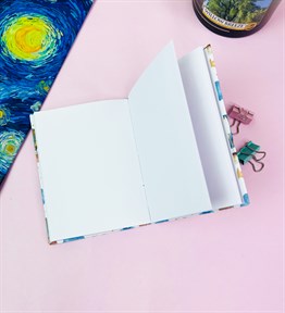 Follow Your Dreams Balon Tasarımlı Sert Kapaklı Lastikli Mini Defter