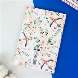 Follow Your Dreams Çiçek Tasarımlı Lastikli Defter