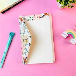 Follow Your Dreams Çiçek Tasarımlı Zarf Defter