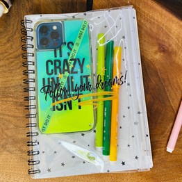 Follow Your Dreams Tasarımlı Çanta Kapaklı Spiralli Defter