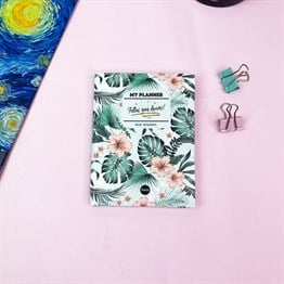 Follow Your Dreams Tasarımlı Sert Kapaklı Lastikli Mini Defter