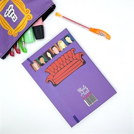 Friends Çerçeve Tasarımlı Lastikli Defter 