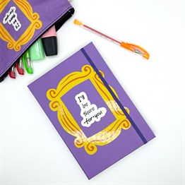 Friends Çerçeve Tasarımlı Lastikli Defter 