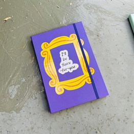 Friends Çerçeve Tasarımlı Lastikli Defter 