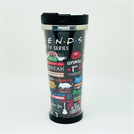 Friends Tasarımlı 400 Ml Kağıt Termos