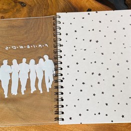Friends Tasarımlı Çanta Kapaklı Spiralli Defter