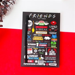 Friends Tasarımlı Lastikli Defter