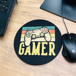 Gamer Tasarımlı Oval Mouse Pad