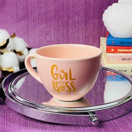 Girl Boss Pink Printed Cup
