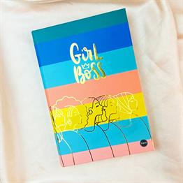 Girl Boss Tasarımlı Lastikli Defter
