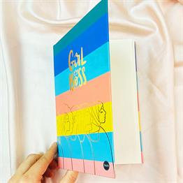 Girl Boss Tasarımlı Lastikli Defter