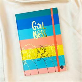 Girl Boss Tasarımlı Lastikli Defter