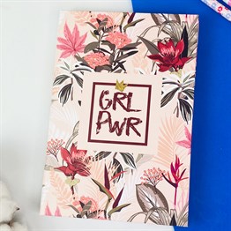 Girl Power Tasarımlı Lastikli Defter