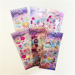 Glitter Magic kabartmalı Sticker 12x